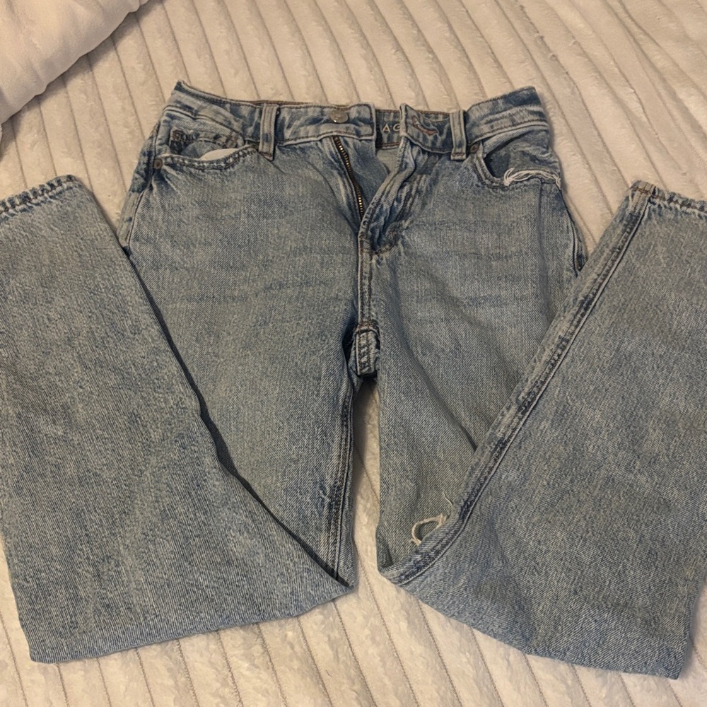 American Eagle Outfitters Light Blue Women's Relaxed Jeans